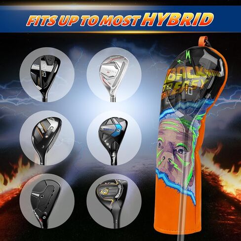 Golf Club Head Cover Golf Head Cover Driver Headcover Hybrid Club Head Cover Back to The Easy in Kuwait