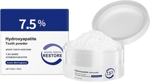 Microcrystalline Hydroxyapatite Powder, Microcrystalline Hydroxyapatite, 50g Hydroxyapatites Toothpaste, Stain Removal, Fresh Breath in Kuwait
