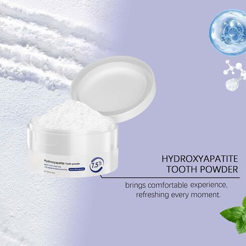 Microcrystalline Hydroxyapatite Powder, Microcrystalline Hydroxyapatite, 50g Hydroxyapatites Toothpaste, Stain Removal, Fresh Breath in Kuwait