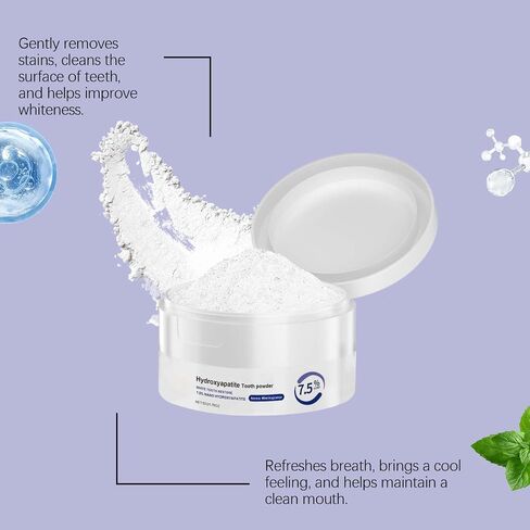 Microcrystalline Hydroxyapatite Powder, Microcrystalline Hydroxyapatite, 50g Hydroxyapatites Toothpaste, Stain Removal, Fresh Breath in Kuwait