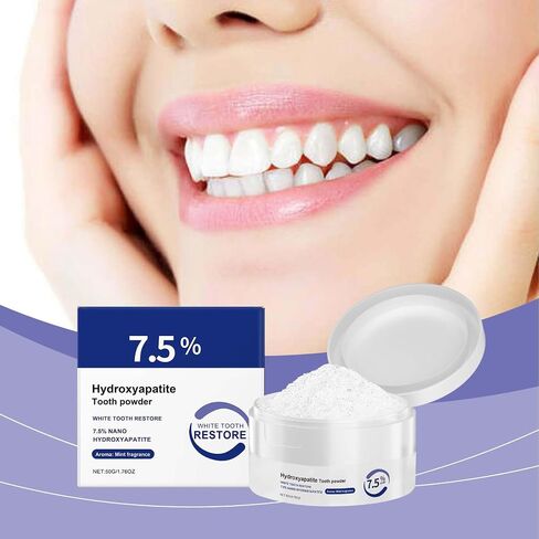 Microcrystalline Hydroxyapatite Powder, Microcrystalline Hydroxyapatite, 50g Hydroxyapatites Toothpaste, Stain Removal, Fresh Breath in Kuwait