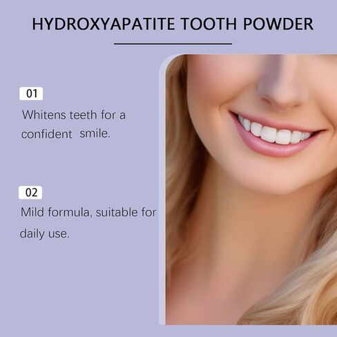 Microcrystalline Hydroxyapatite Powder, Microcrystalline Hydroxyapatite, 50g Hydroxyapatites Toothpaste, Stain Removal, Fresh Breath in Kuwait