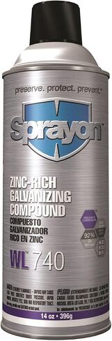 S00740 Sprayon WL740 مركب جلفنة بارد غني بالزنك، 14 أونصة - 1 لكل منهما in Kuwait