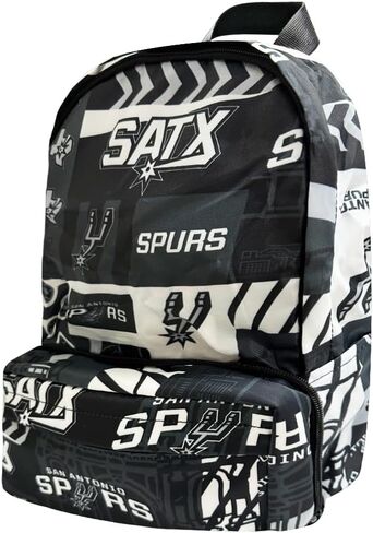 Pro Specialties Group San Antonio Spurs Transformable 2-in-1 Mini Backpack: Convertible, Stylish, water-resistant travel belt bag. in Kuwait