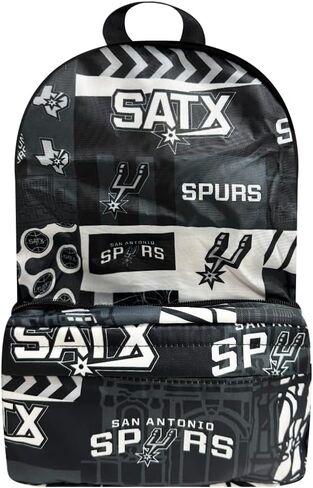 Pro Specialties Group San Antonio Spurs Transformable 2-in-1 Mini Backpack: Convertible, Stylish, water-resistant travel belt bag. in Kuwait