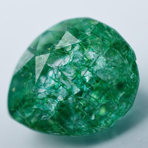 6.55 Ct NATURAL Green EMRALD Gemstone Loose CERTIFIED Pear Shape Ring Size in Kuwait