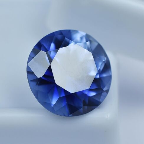 Natural Blue Tanzanite Round Cut 9.52 Ct Ring Size Loose Gemstone CERTIFIED in Kuwait