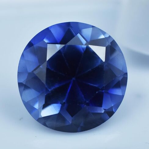 Natural Blue Tanzanite Round Cut 9.52 Ct Ring Size Loose Gemstone CERTIFIED in Kuwait