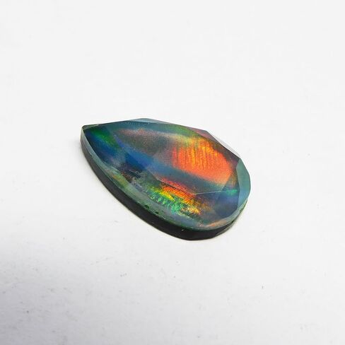 5.50 Ct Multi Color Pear Cut Natural Doublet Opal Ring Loose Gemstone CERTIFIED in Kuwait