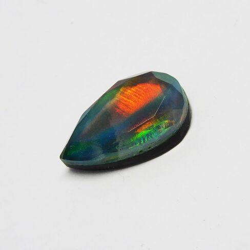 5.50 Ct Multi Color Pear Cut Natural Doublet Opal Ring Loose Gemstone CERTIFIED in Kuwait