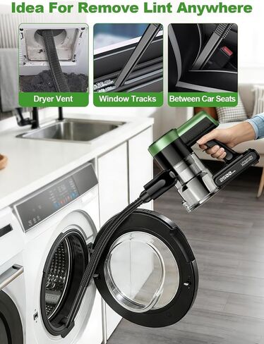 Cordless Vacuum Cleaner, 10 in 1 Vacuum Cleaners for Home, Ultra-Long Runtime Stick Vacuum with Self-Standing & LED Display, Anti-Tangle & Wall Mount Charging in Kuwait