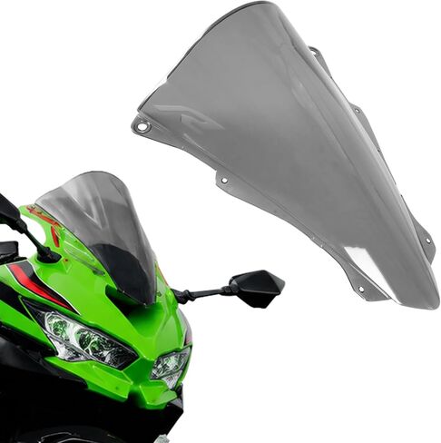 One.K.S إكسسوارات الدراجات النارية انحرافات الرياح الزجاجية المتزايدة لـ KA-wasaki ZX4R ZX4RR ZX4R-SE/ZX25R ZX25RR (رمادي) in Kuwait