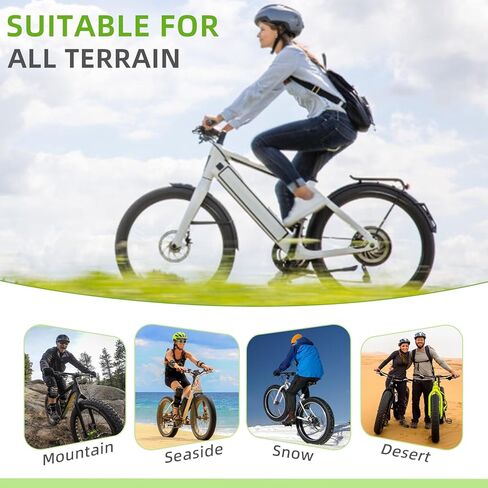 24x4.0 Inch Fat Tires for Ebike:Heavy Duty Puncture Proof Replacement Tire Compatible Wide Mountain Snow Off Road Bike in Kuwait