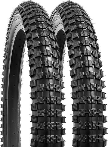 YUNSCM 2-PCS 16" Kid Bike Tires 16x2.10/54-305 Compatible with Mountain Bike 16x2.10 26x2.1 Bike Bicycle Tires (Y-1496) in Kuwait