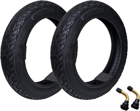 2 حزمة 14x2.50 إطار بدون أنبوب 2.50-10 60/100-10 إطار الدراجة الترابية مع 2 صمام ينبع يصلح للدراجات النارية سكوتر كهربائي، دراجة الترابية، دراجة أطفال Ebike الإطارات in Kuwait