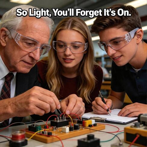 سوبر مور 12 حزمة ANSI Z87.1 نظارات السلامة UV400 للعمل، الرياضة، يوميا in Kuwait