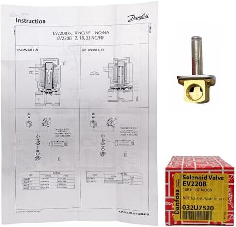 دانفوس 032U7520 صمام الملف اللولبي 1/2 في NPT EV220B 10B NC000 in Kuwait