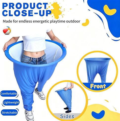 لعبة Granny Pants Yard، 4 قطع من السراويل العملاقة مع 15 كرة ومضختين لألعاب الصيد، لعبة الحفلات للعائلة والأصدقاء وحفلات أعياد الميلاد وبناء الفريق في الفناء الخلفي في الهواء الطلق in Kuwait