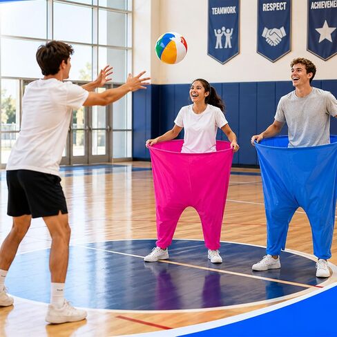 لعبة Granny Pants Yard، 4 قطع من السراويل العملاقة مع 15 كرة ومضختين لألعاب الصيد، لعبة الحفلات للعائلة والأصدقاء وحفلات أعياد الميلاد وبناء الفريق في الفناء الخلفي في الهواء الطلق in Kuwait