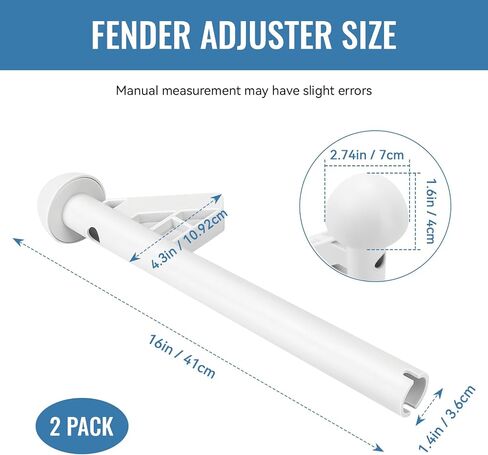 Boat Fender Rod Holder, Boat Bumper Holder, Fender Adjuster Hanger Versatile Docking Tool, Doubles as Boarding Exiting Handle, Boat Fender Accessories (2 Pack) in Kuwait
