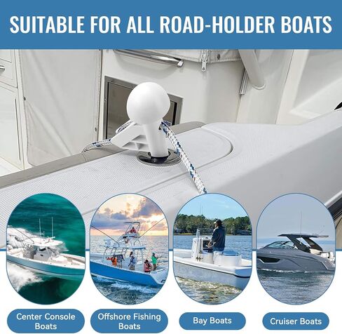 Boat Fender Rod Holder, Boat Bumper Holder, Fender Adjuster Hanger Versatile Docking Tool, Doubles as Boarding Exiting Handle, Boat Fender Accessories (2 Pack) in Kuwait