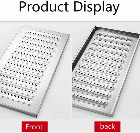 304 Stainless Steel Drain Grate 4" x 16" | Durable Outdoor Trench Cover Strainer for Yard, Deck, Garden, Sidewalk Landscaping (15 x 58cm),15 * 58cm in Kuwait