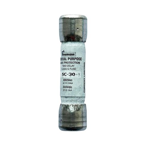 10-Pack New SC-30 SC-30A SC 30A 480Vac Time Delay Fuse,BP/SC-30A Current Limiting Class G Rejection Cartridge Fuses in Kuwait