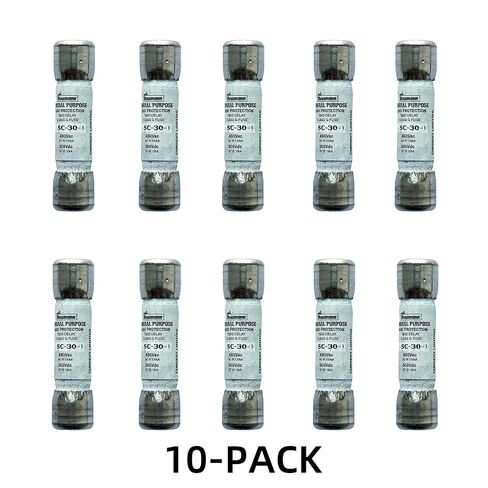 10-Pack New SC-30 SC-30A SC 30A 480Vac Time Delay Fuse,BP/SC-30A Current Limiting Class G Rejection Cartridge Fuses in Kuwait