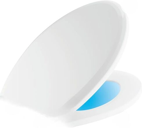 Smart Toilet Seat, Automatic Lift lid and seat, LED Night Light, hands free. Elongated version. (4 DD Batteries not included.) use energizer Max for best results. Assembly instructions under videos in Kuwait