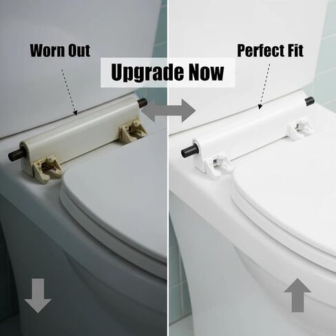 Toilet Seat Hinge Kit 1150464-0 1109093-0 for Kohler Elongated | Replacement toilet seat hinges for Kohler elongated models. Part numbers 1150464-0, 1109093-0. Easy DIY install. in Kuwait
