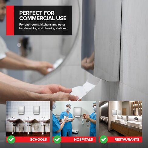 Wall Mount Paper Towel Dispenser, Large Capacity Stainless Steel Hand Towel Holder for Bathrooms and Kitchens, Commercial Dispenser Holds 400 Towels in Kuwait