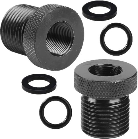 قطعتان من محولات وغسالات الخيوط، 1/2x28-3/4x16، أسود in Kuwait