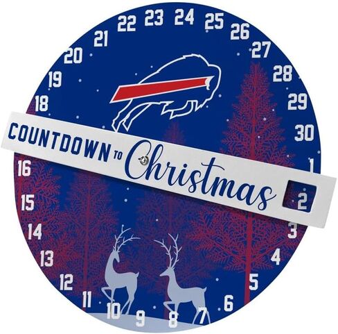 Pegasus Sports NFL Countdown to Christmas Wall Sign Decoration- 12 1/2", Team Colors (Philadelphia Eagles) in Kuwait