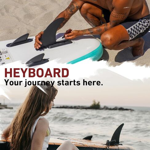 زعانف لوح التجديف القابلة للنفخ من HEYBOARD، بديلة لألواح iSUP/المجداف، وقوارب الكاياك، والزورق البلاستيكي in Kuwait