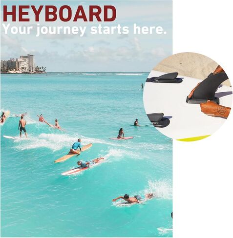 زعانف لوح التجديف القابلة للنفخ من HEYBOARD، بديلة لألواح iSUP/المجداف، وقوارب الكاياك، والزورق البلاستيكي in Kuwait