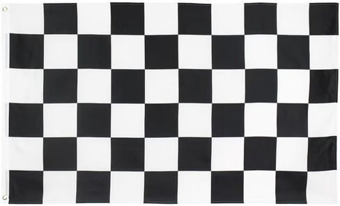 3x5 Feet Checkered Flag Black and White Racing Flags for Bedroom Room Guys College Dorm Wall Poster Banner Tapestry Decor Racing Fan Gifts in Kuwait