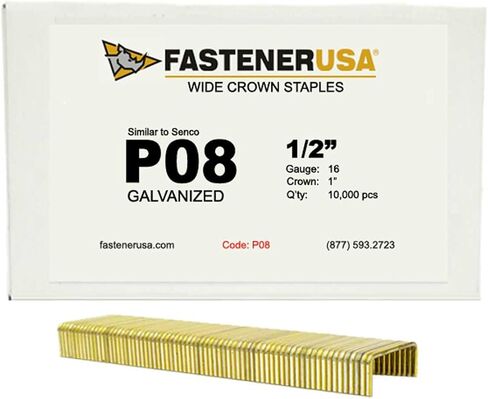 1/2 بوصة × 1 بوصة تاج 16GA GALV P08 دبابيس 10,000 قيراط in Kuwait