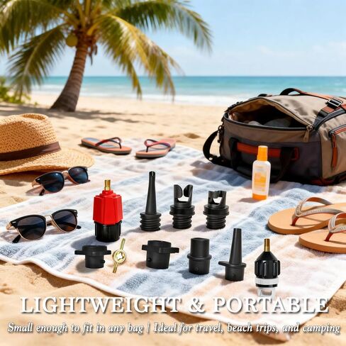 Inflatable SUP Pump Adaptor, Air Pump Adapter Paddle Board Pump Adapter Inflatable Pump Adaptor with 9 Standard Conventional Air Pump Adapter for Inflatables in Kuwait