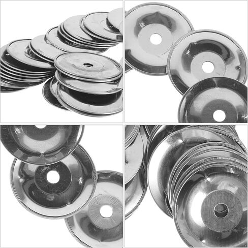 Milisten 50Pcs Cymbal Ching Rings Tambourine Jingle Effect Replacement Accessories 1.22In Thin Metal Percussion Drum Parts for Hihats Crashes Rides Drum Kit Setup in Kuwait