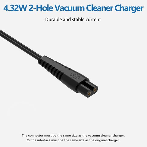 Replacement for Bissell Pet Hair Eraser Charger Charging Power Cord for Bissell 2390 2390A 23903 2284W 2284 P/N 1614206 Lithium Ion Cordless Handheld Portable Vacuum Cleaner AC Adapter Black 6FT in Kuwait