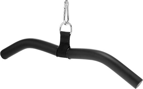 QWORK Pull Down Attachment - Ergonomic Gym Equipment Accessory for Back, Arm, Chest Muscle Sculpting, D-Handle Tricep Press Down Bar with Rubber Handle in Kuwait