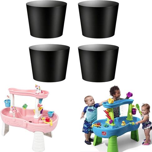 4Pcs Water Table Plug Replacement, Solid Rubber Tapered Drain Stopper Compatible with Step 2, Leakproof Plug for Test Tubes Plant Pots in Kuwait