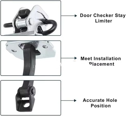 Door Hinge Stop 1 Automotive Accessories for E46 316i 318i 323i 51218160959 Car Door Check Strap Stopper Limiter Hinge Easy Installation Limiter Hinge in Kuwait