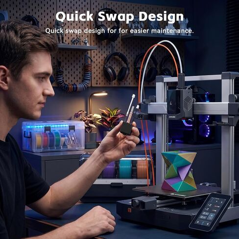 Kobra 3/Kobra 3 V2 Hotend with 0.4mm Brass Nozzle,Heater Cartridge Thermistor and Silicone Sock,Support High Temperature Extruder Hot End Compatible with ANYCUBIC Kobra 3/Kobra 3 V2 Combo 3D Printers in Kuwait