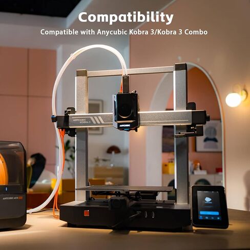 Kobra 3/Kobra 3 V2 Hotend with 0.4mm Brass Nozzle,Heater Cartridge Thermistor and Silicone Sock,Support High Temperature Extruder Hot End Compatible with ANYCUBIC Kobra 3/Kobra 3 V2 Combo 3D Printers in Kuwait