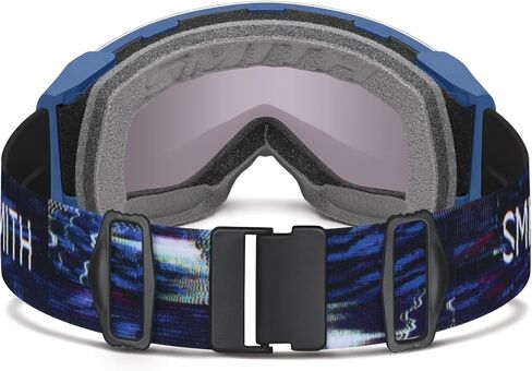 SMITH 4D MAG Snow Goggles – Adult Ski & Snowboarding Goggles with BirdsEye Vision, Anti-Fog Performance & 100% UV Protection – for Men & Women – True Blue Glitch, ChromaPop Everyday Blue Mirror in Kuwait