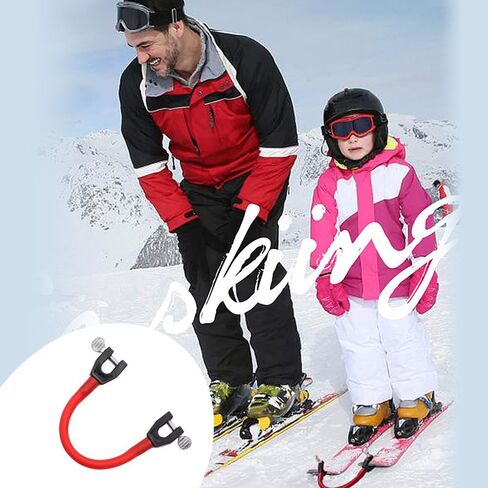 Ski Connector 1 Piece Ski Trainer Red Ski Training Aid for Beginners Ski Support Tool Ideal for Learning Skiing Skills in Kuwait
