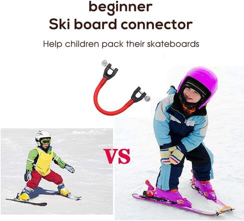 Ski Connector 1 Piece Ski Trainer Red Ski Training Aid for Beginners Ski Support Tool Ideal for Learning Skiing Skills in Kuwait