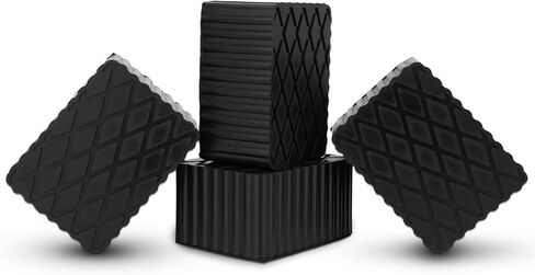 4pcs Auto Lift Pads Anti-Skid Solid Rubber Spacer Block fit for Automobile Lifts, Jacks, Racks, Extra Height 6-3/8" x 4-3/4" x 3", 3000 lbs Capacity, Compatible with Models FJ2428, BH-9756-87, FJ2440 in Kuwait