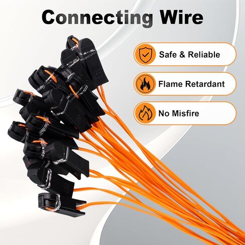 20PCS 20-inch (50 cm) Pure Copper Connecting Cables with Safety Clips, Suitable for DIY Electronic Control Systems and Stage Effects. in Kuwait